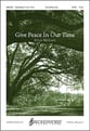 Give Peace in Our Time SATB choral sheet music cover